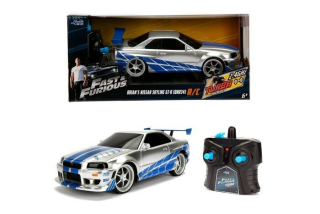 Model Rychle a Zběsile 2 Nissan Skyline GT-R34 na dálkové ovládání 1:24
