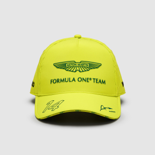 Týmová kšiltovka Fernando Alonso - Aston Martin F1 Team limetková