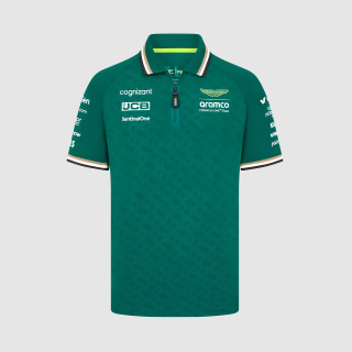 Týmová polokošile Aston Martin F1 Team zelená