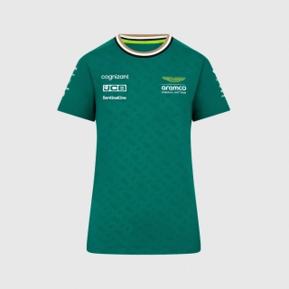 Dámské týmové tričko Aston Martin F1 Team zelené
