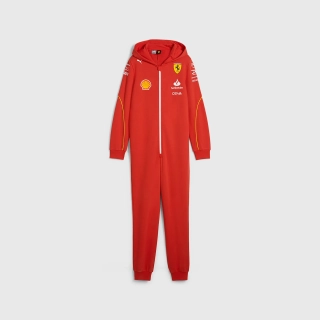 Dětský pyžamový overal Scuderia Ferrari s kapucí
