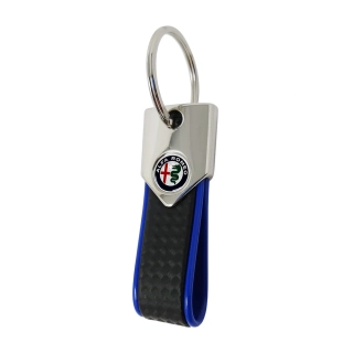 Alfa Romeo klíčenka BAND carbon blu