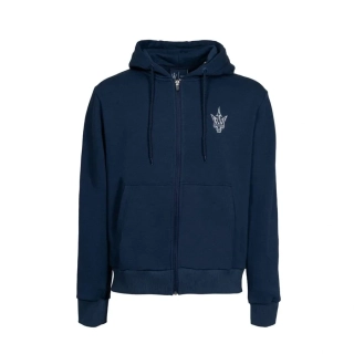 Maserati pánská mikina s kapucí tmavě modrá