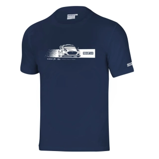 Volnočasové tričko Sparco - Ford M-Sport WRC tmavě modré
