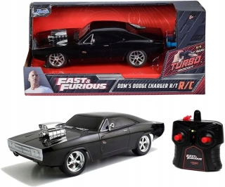 Model Rychle a Zběsile Dodge Charger Dom's na dálkové ovládání 1:24