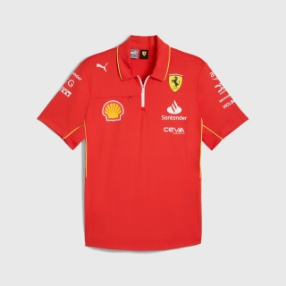 Týmová polokošile PRO Scuderia Ferrari F1 červená