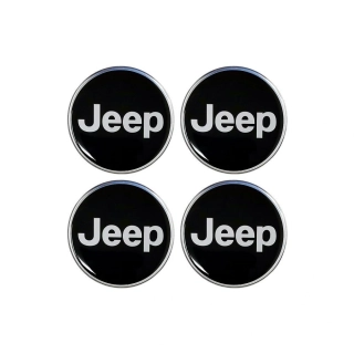 Jeep set 4 3D samolepek s logem Jeep