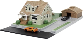 Diorama - Rychle a Zběsile Toyota Supra - Dodge Charger 1:50