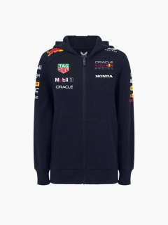 Dětská týmová mikina na zip Oracle Red Bull Racing s logy sponzorů