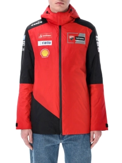 Týmová bunda s kapucí Ducati Lenovo MotoGP s logy sponzorů