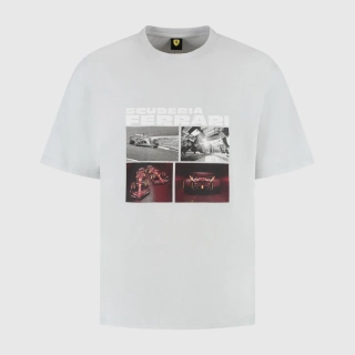 Volnočasové tričko Scuderia Ferrari F1 s motivem SF šedé
