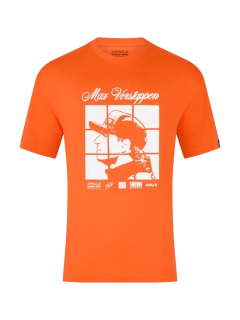 Tričko Oracle Red Bull Racing - Max Verstappen MV1 oranžové