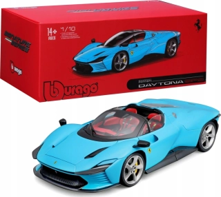 Model Ferrari DAYTONA SP3 closed roof Baby Blue 2022 1:18