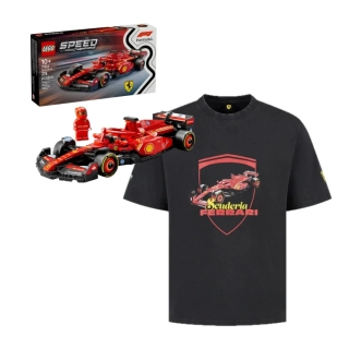 Bundle - model LEGO Speed Ferrari SF24 + tričko Scuderia Ferrari s motivem SF