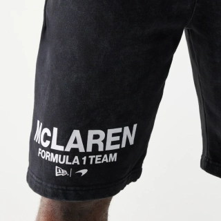 Volnočasové kraťasy McLaren F1 NE wordmark s logem černé - oversize