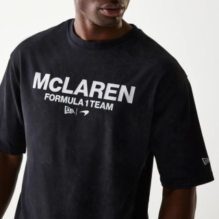 Volnočasové tričko McLaren F1 NE wordmark černé - oversize