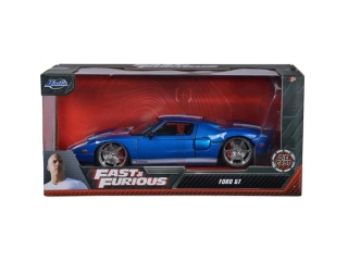 Model Rychle a Zběsile Ford GT 2005 1:24 modrý