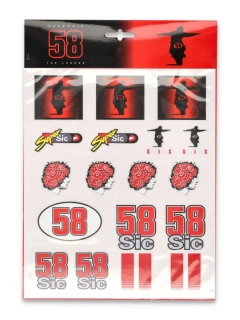 Velké balení samolepek Marco Simoncelli A4