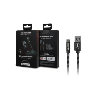 Scuderia Ferrari nabíjecí kabel pro IPHONE - Lightning černý