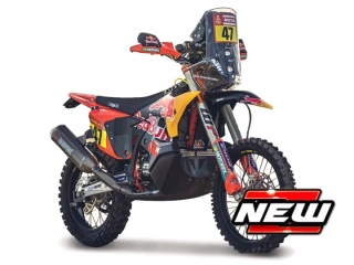 Model motocyklu Red Bull KTM 450 Rally Dakar 2024 Kevin Benavides nr.47 1:6