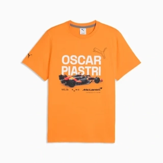 Tričko Oscar Piastri - McLaren F1 oranžové - fanouškovská edice