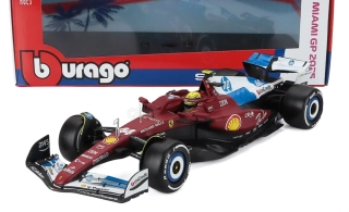 Model Scuderia Ferrari SF-25 BBurago #44 Lewis Hamilton Miami GP 1:18