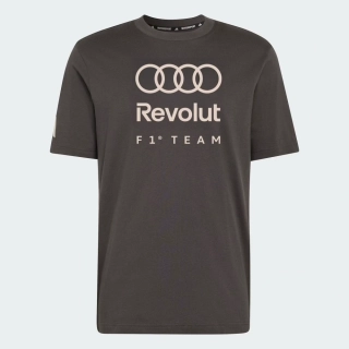 Tričko Audi Revolut F1 šedé x Adidas - volnočasová edice