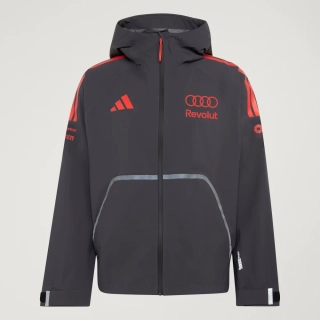 Lehká bunda Audi Revolut F1 šedá s logy sponzorů x Adidas - týmová edice