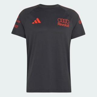 Tričko Audi Revolut F1 šedé s logy sponzorů x Adidas - týmová edice