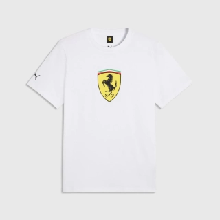 Fanouškovské tričko Scuderia Ferrari F1 s logem bílé