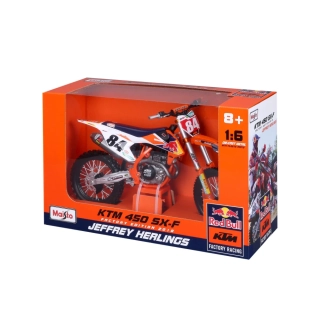 Model motocyklu Red Bull KTM 450 SX-F Jeffrey Herlings nr.84 1:6