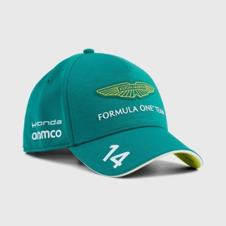 Kšiltovka Fernando Alonso - Aston Martin F1 s logy sponzorů - týmová edice