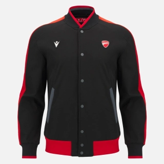 Softshell mikina Ducati x Macron černá s logem