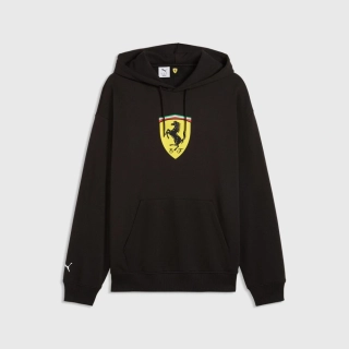 Mikina s kapucí Scuderia Ferrari F1 černá x Puma - volnočasová edice